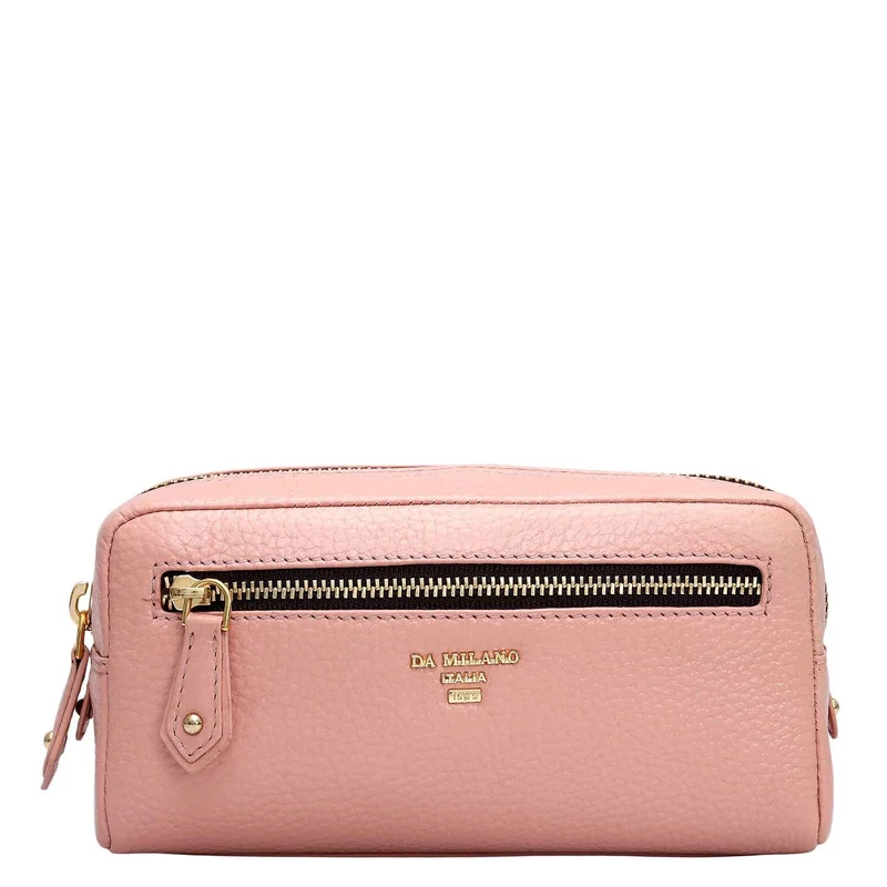 Da Milano Wax Leather Multi Pouch - Feather